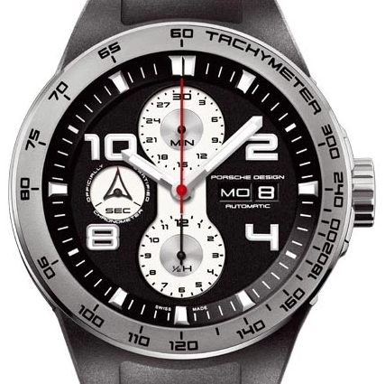 Review Porsche Design P'6340 Flat Six Automatic Chronograph rubber Men's Watch